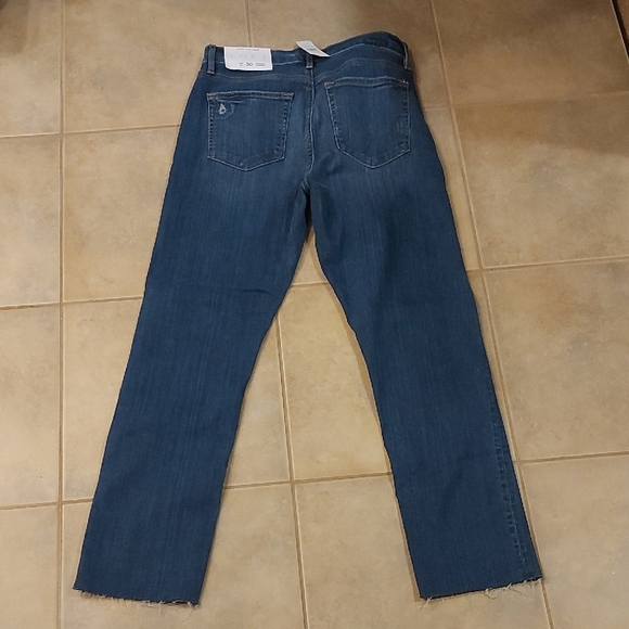 LOFT Medium Blue Distressed Straight Leg Jeans - Picture 7 of 11
